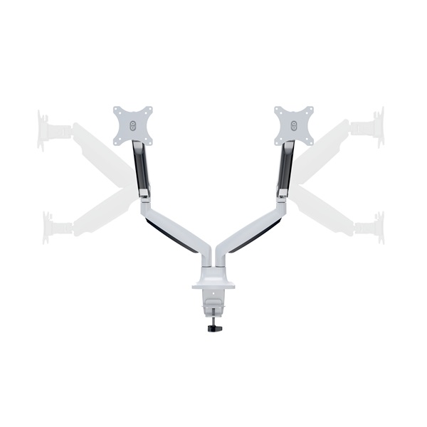 MULTIBRACKETS  M Deskmount Gas Spring Dual  15-27" max.VESA: 100x100 mm  9 kg  2 karos asztali konzol Fehér