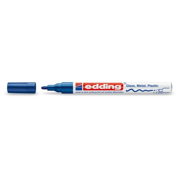 Edding 751 1-2mm kék lakkmarker Edding 751 1-2mm kék lakkmarker