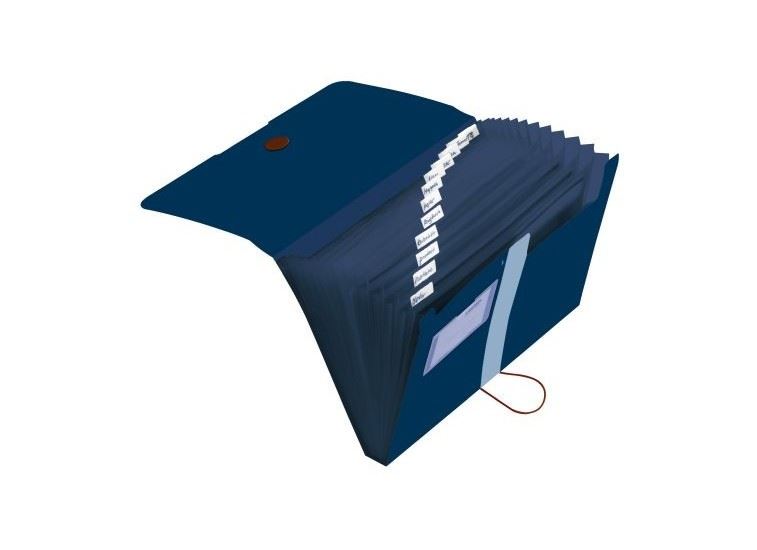 Herlitz easy orga to go GREEN A4 rekeszes mappa kék (11411261)