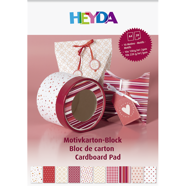 Heyda Piros A4 20 lapos kartonlap szett Heyda Piros A4 20 lapos kartonlap szett