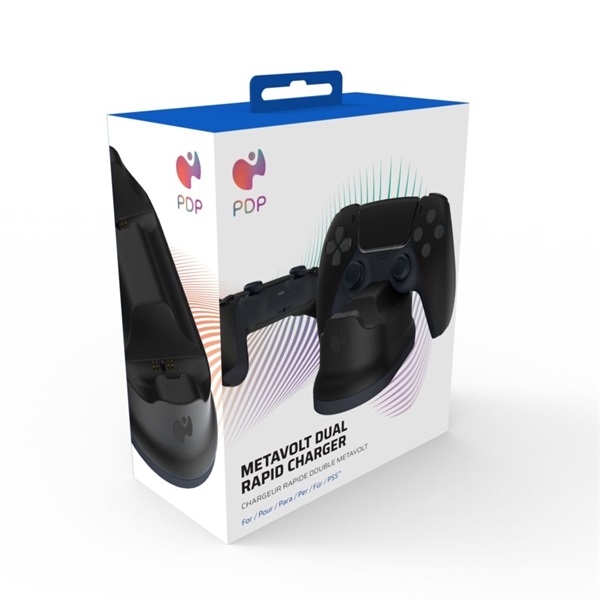 PDP PlayStation 5 DualSense Metavolt Twin Rapid Charger fekete kontroller töltőállomás