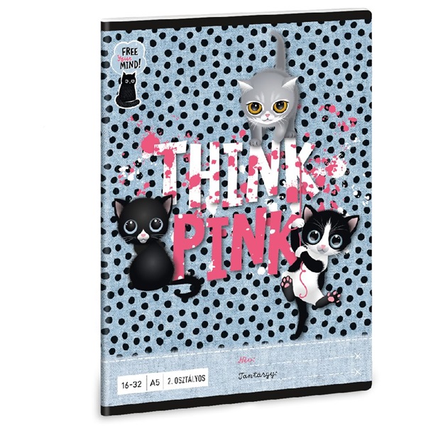 Ars Una Think-Pink 23 5285 A5 16-32 2.osztályos vonalas füzet Ars Una Think-Pink 23 5285 A5 16-32 2.osztályos vonalas füzet