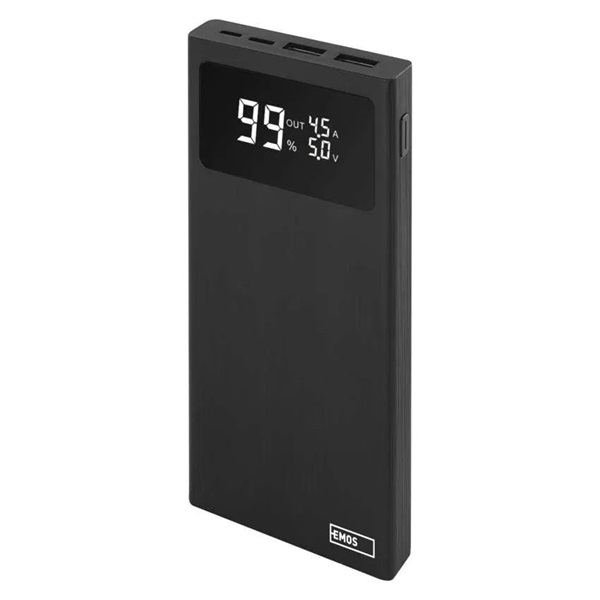 Emos B0531B BETAQ 10 10 000 mAh 22,5W fekete powerbank