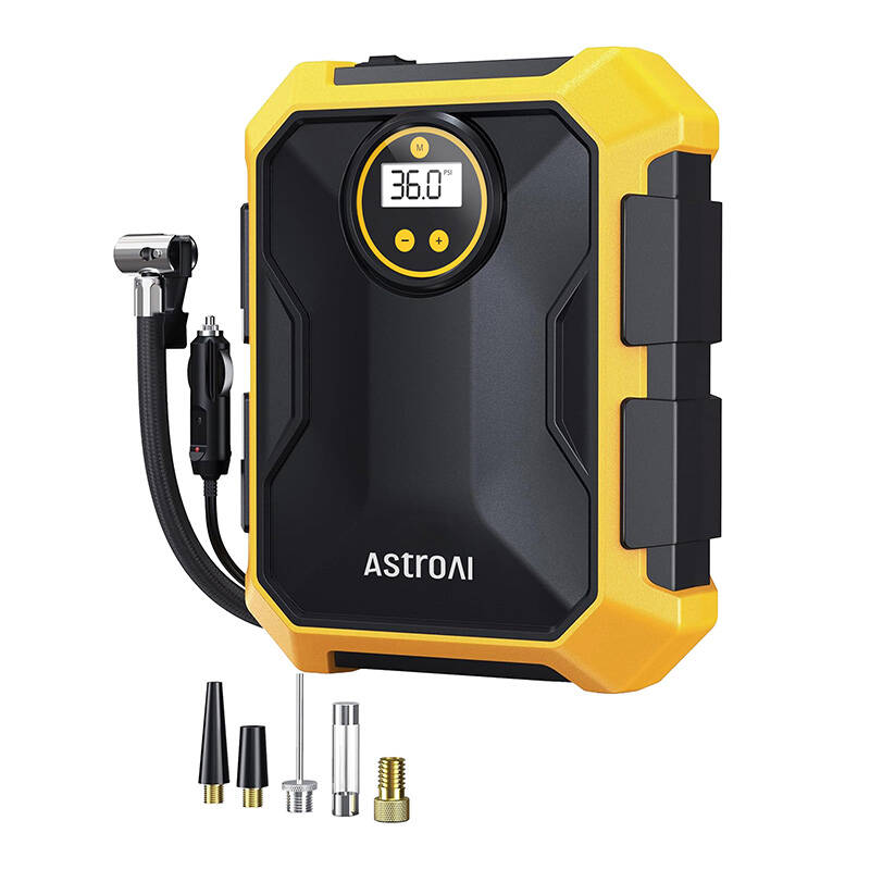 AstroAI CZK-3674 12V DC 100PSI légkompresszor Sárga 