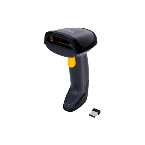 EQuip Wireless 1D Laser Barcode Scanner with Stand Vonalkódolvasó Fekete