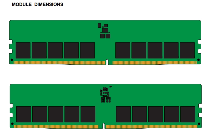 Kingston  32GB 5600MT/s DDR5 ECC CL46 DIMM 2Rx8 Hynix A Szerver memória