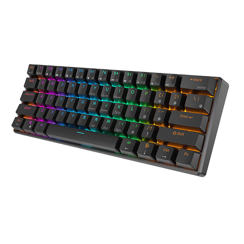 Mechanical keyboard Royal Kludge RK61 RGB, brown switch (black) Mechanical keyboard Royal Kludge RK61 RGB, brown switch (black)
