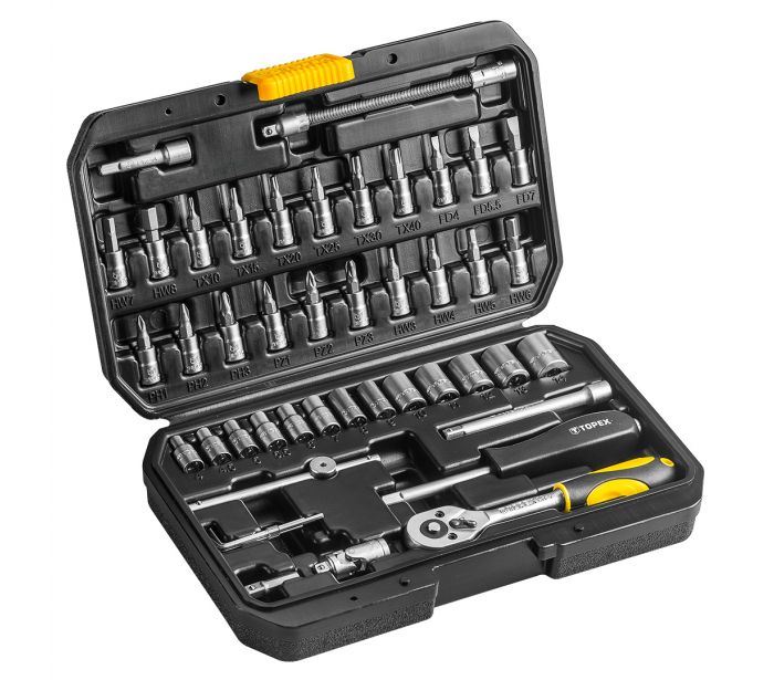 Topex Dugókulcskészlet 1/4" 46db