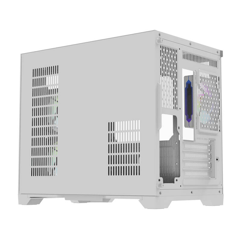 Darkflash FT418 számítógépház + 6 ARGB ventilátor Fehér 