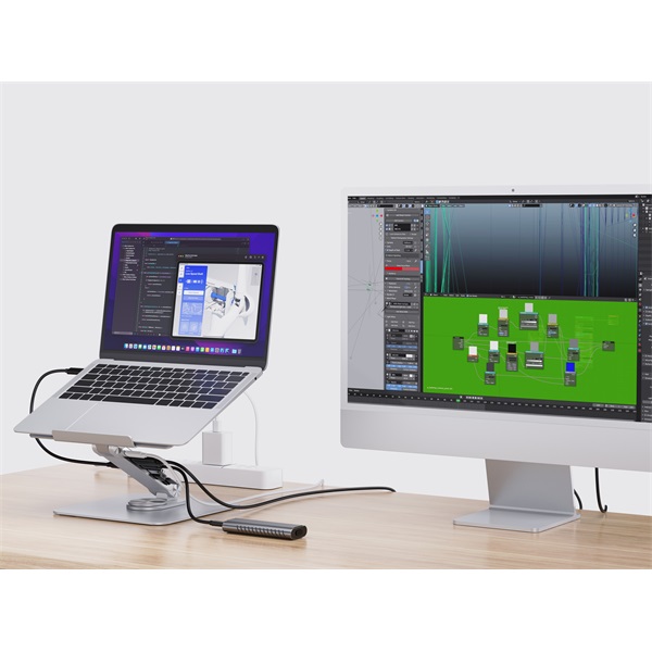 Conceptronic   DONN27G USB-C to HDMI/USB-C PD/USB 3.0/SD/TF Notebook Dokkoló/állvány