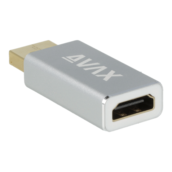  AVAX AD902 PRIME Display - HDMI 2.1 8K/60Hz adapter