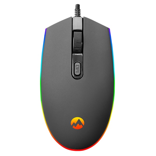 Everest   SM-GX66  1600 DPI  4gomb 1,25m harisnyázott kábel optikai   RGB LED Gamer Egér fekete
