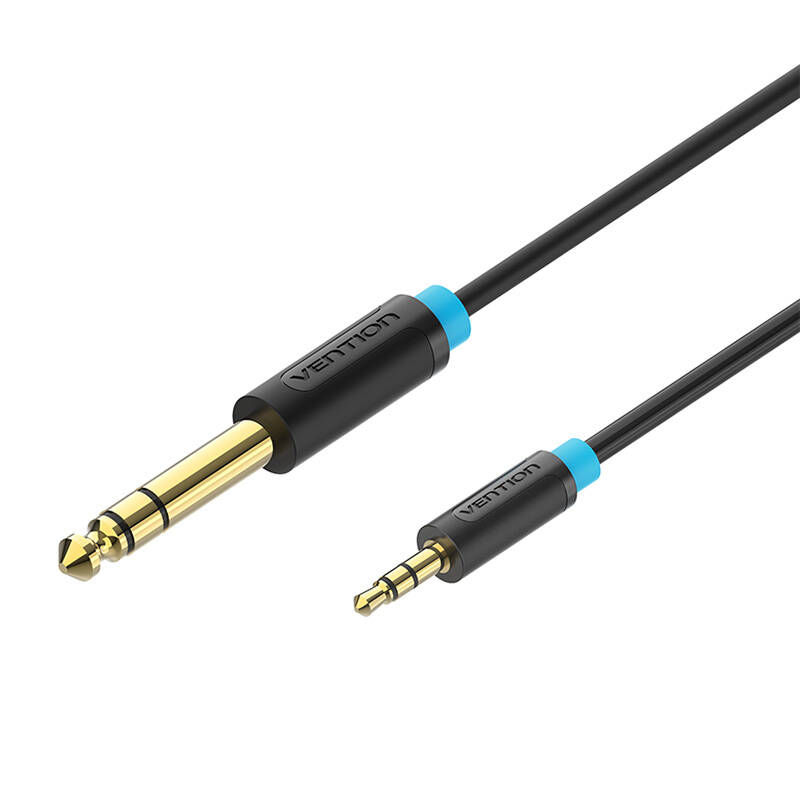 Vention BABBJ 3.5mm TRS Male to 6.35mm Male Audio Cable 5m Black