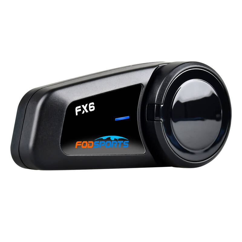 Fodsports FX6 motorkerékpár intercom két darabos csomag Fekete 