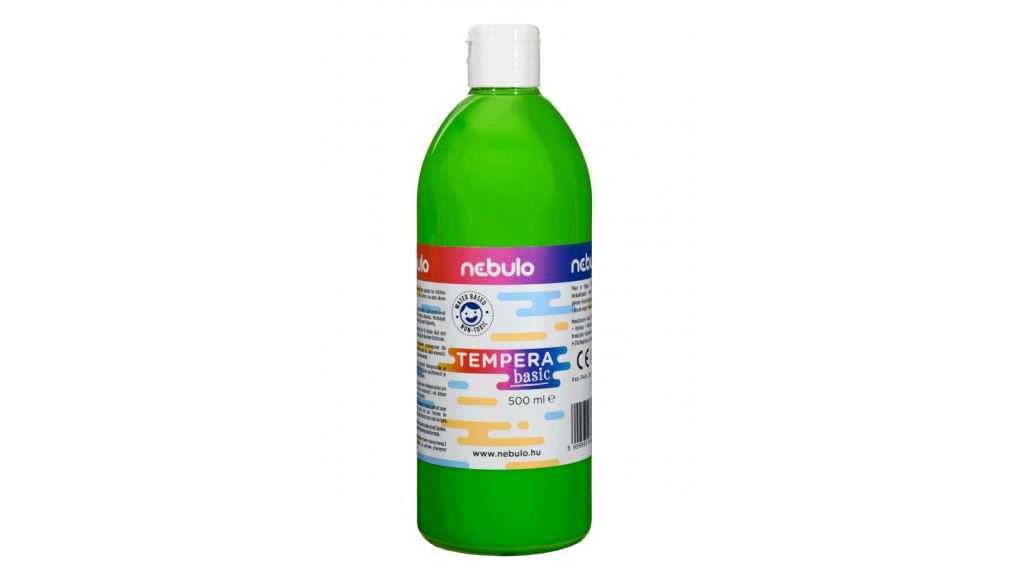 Nebulo folyékony állagú temperafesték 500ml világos zöld (NTF-500-VZO)