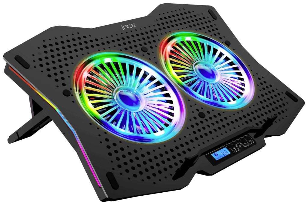 INCA 18" Notebook állvány hűtő és USB HUb funkcióval fekete (INC-606TGS) INCA 18" Notebook állvány hűtő és USB HUb funkcióval fekete (INC-606TGS)