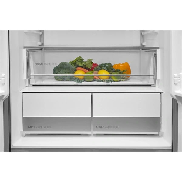 Midea MDRF600BIE70 Hűtő:276L Fagyasztó:159L No frost négyajtós hűtőszekrény Inox
