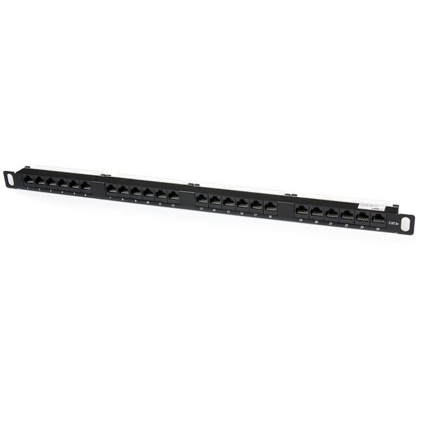 Startech.com 24 port 0.5U 19" Cat5e Patch panel (PANELHU24)