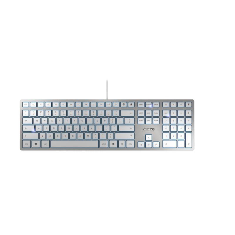 Cherry KC 6000 Slim francia billentyűzet ezüst-fehér (JK-1600FR-1) Cherry KC 6000 Slim francia billentyűzet ezüst-fehér (JK-1600FR-1)