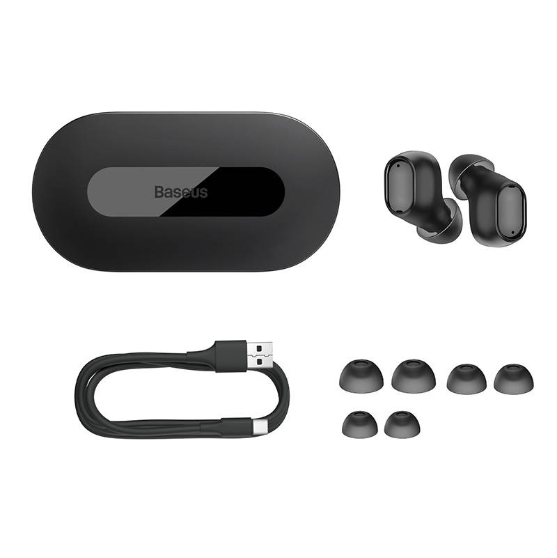 Wireless earphones Baseus Bowie EZ10 (black) Wireless earphones Baseus Bowie EZ10 (black)