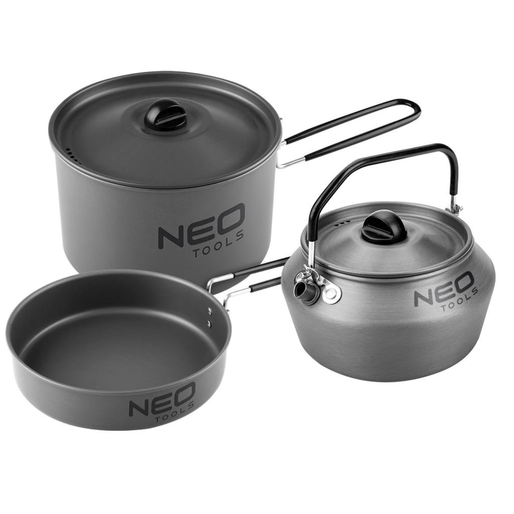 NEO Tools 63-145 3in1 kemping utazó edénykészlet  