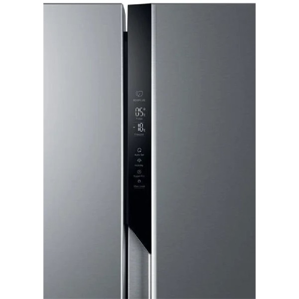 Haier HSR3918EIMP inox, Side-by-Side, Hűtő:337L, Fagyasztó:178L, Total No frost hűtőszekrény