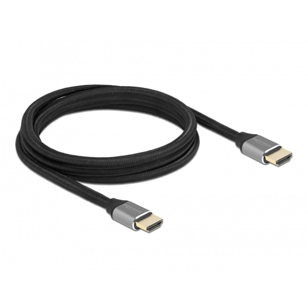 Delock 83996 2m Ultra nagy sebességű HDMI 48Gbps 8K 60Hz szürke kábel Delock 83996 2m Ultra nagy sebességű HDMI 48Gbps 8K 60Hz szürke kábel