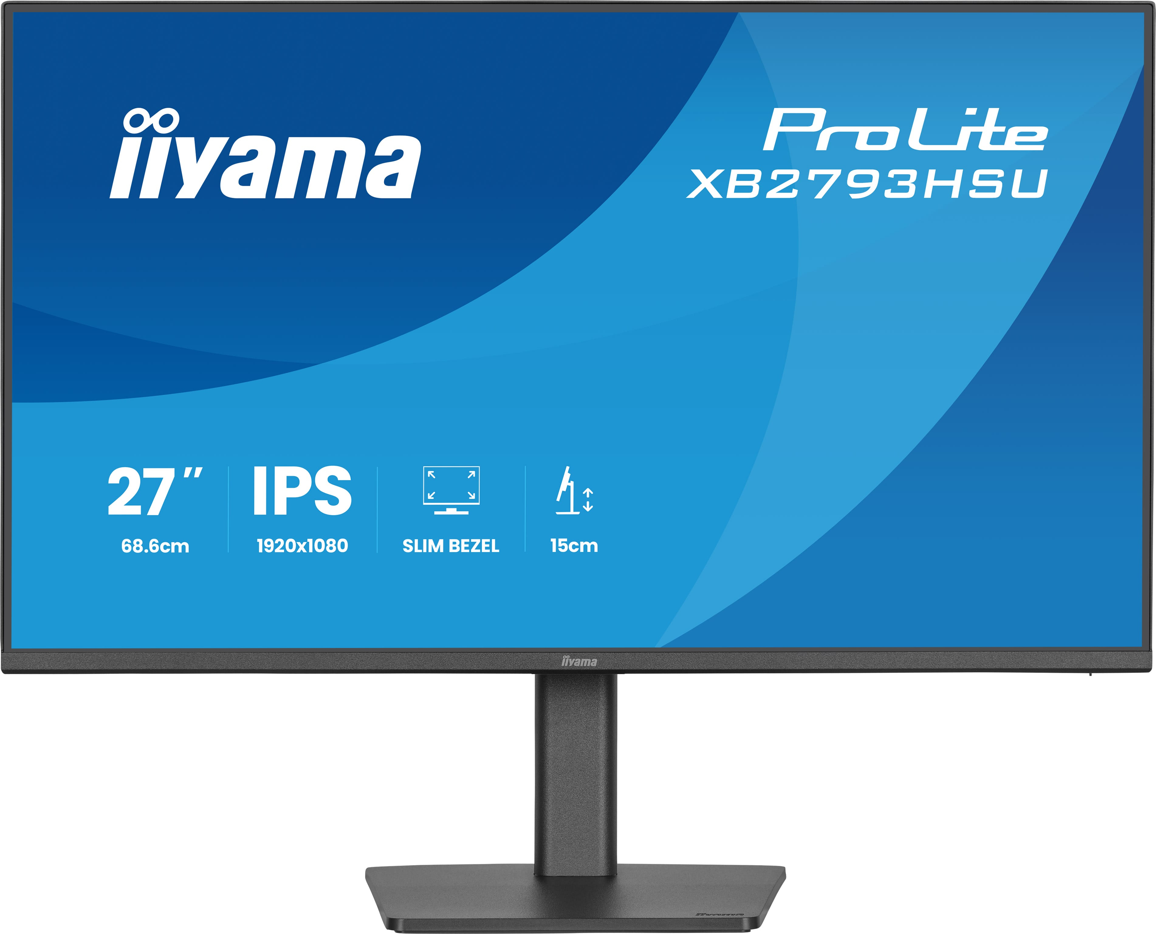 iiyama 27" ProLite XB2793HSU-B1 IPS LED Monitor - 1920x1080, Full HD, 120Hz, 1ms, Hangszóró, Fekete