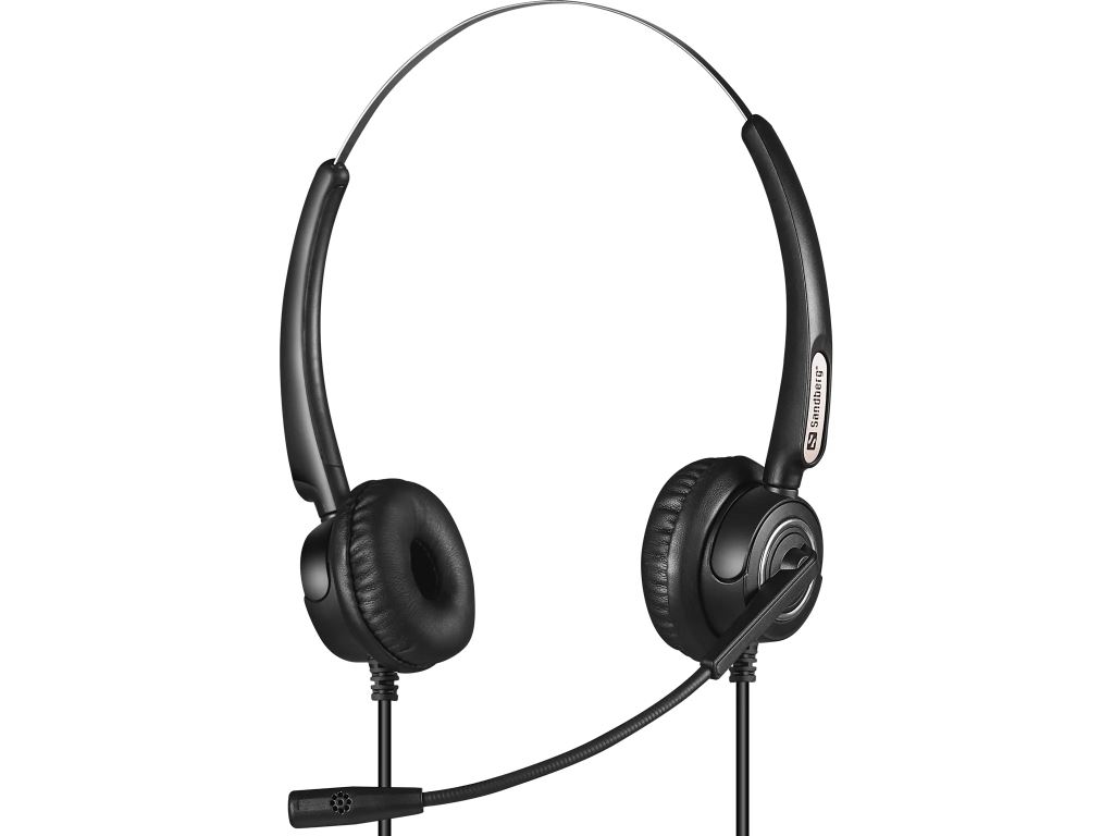 Sandberg Pro USB+RJ9/11 sztereó headset fekete (126-30)
