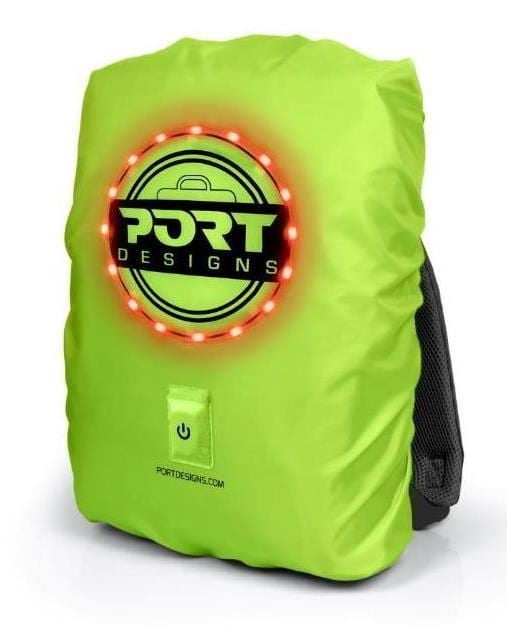 PORT Notebook hátizsák esővédő LED világítással (180113)