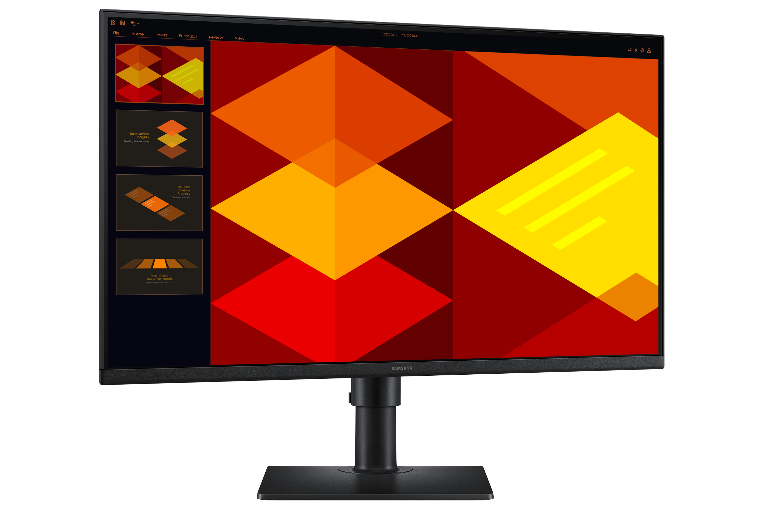 Samsung 27" LS27D402GSU S4 S40GD Monitor - 1920x1080, Full HD, LED, IPS, 100Hz, 5ms, Pivot, Gamer, Fekete