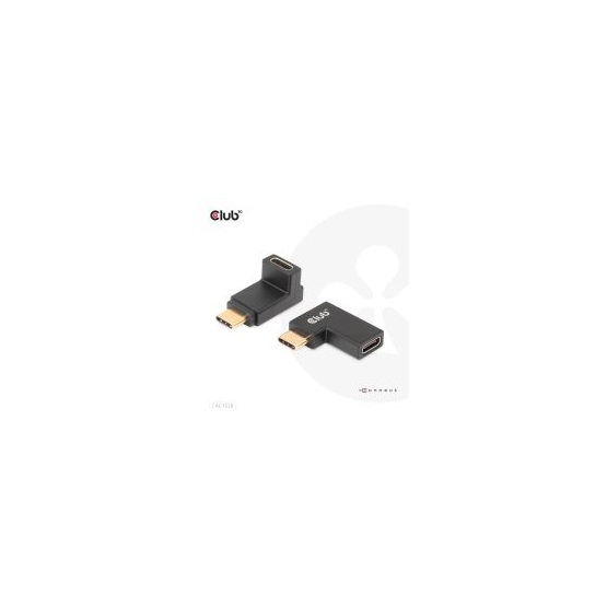  Club3D USB Type-C Gen2 Angled Adapter set of 2 up to 4K120Hz M/F