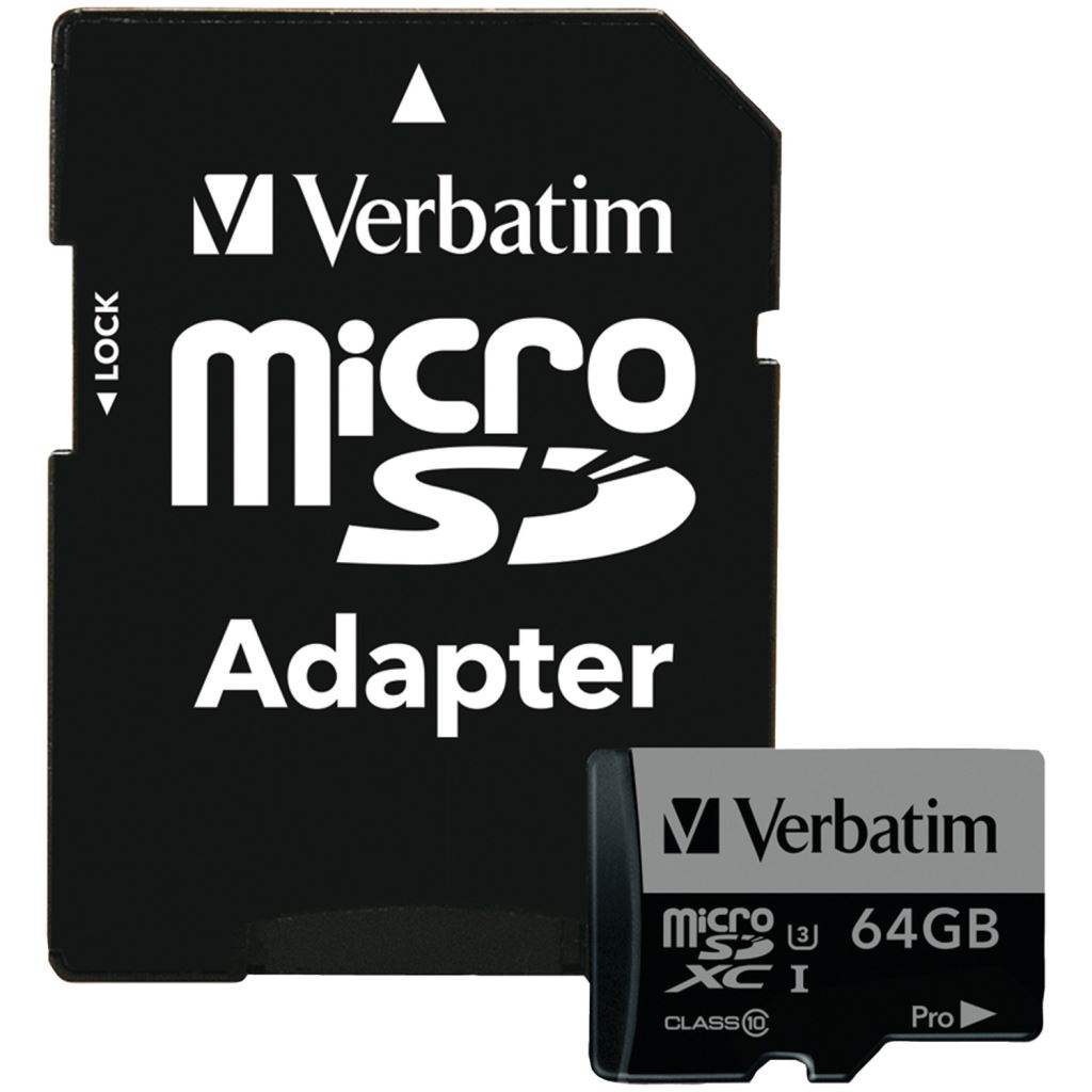 64GB microSDXC Verbatim UHS-I Pro memóriakártya + adapter (47042) 64GB microSDXC Verbatim UHS-I Pro memóriakártya + adapter (47042)
