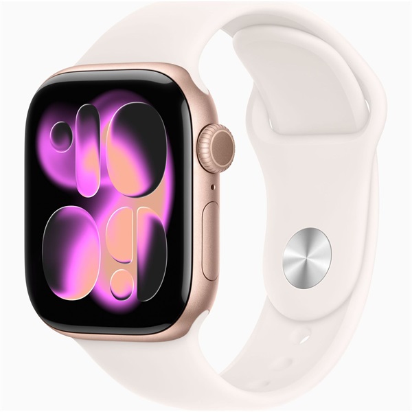 Apple Watch S11 GPS 42mm arany alutok, rózsaszín sport M/L
