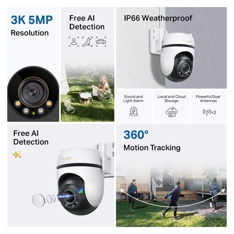 TP-Link Tapo C530WS Outdoor Pan/Tilt Security Wi-Fi kamera