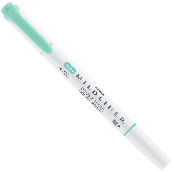 Zebra Mildliner Fluorescent kékeszöld kettős végű szövegkiemelő Zebra Mildliner Fluorescent kékeszöld kettős végű szövegkiemelő