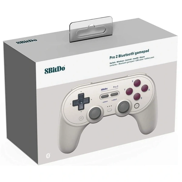 8BitDo Pro 2 Nintendo Switch / Switch 2 / PC / Mobil / Steam Bluetooth Hall-Effect G Classic vezeték nélküli kontroller