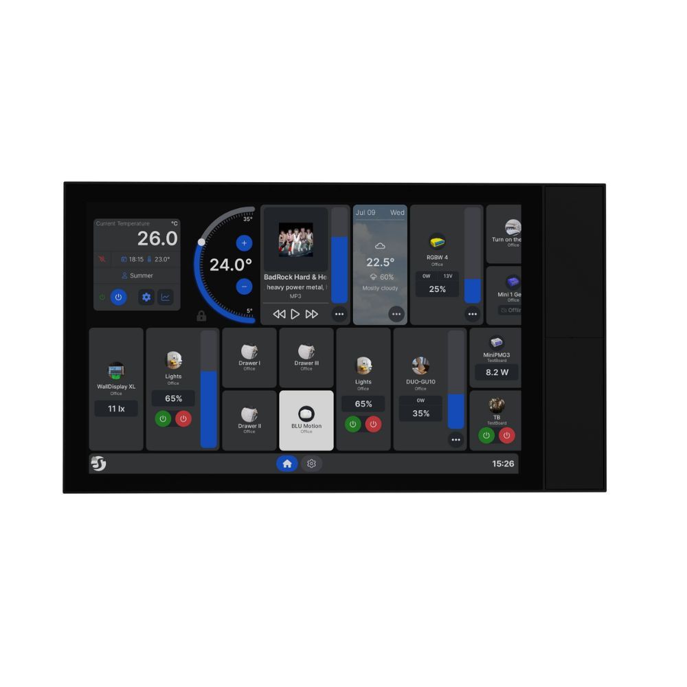 Shelly Wall Display XL10,1 WiFi,Bt vezérlőpanel, kapcsoló fekete