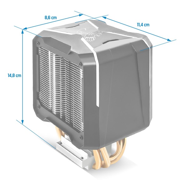 Spirit Of Gamer AIRCOOLER PRO ARGB univerzális CPU hűtő