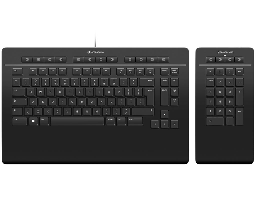 3Dconnexion Keyboard Pro with Numpad US billentyűzet (3DX-700092) 3Dconnexion Keyboard Pro with Numpad US billentyűzet (3DX-700092)