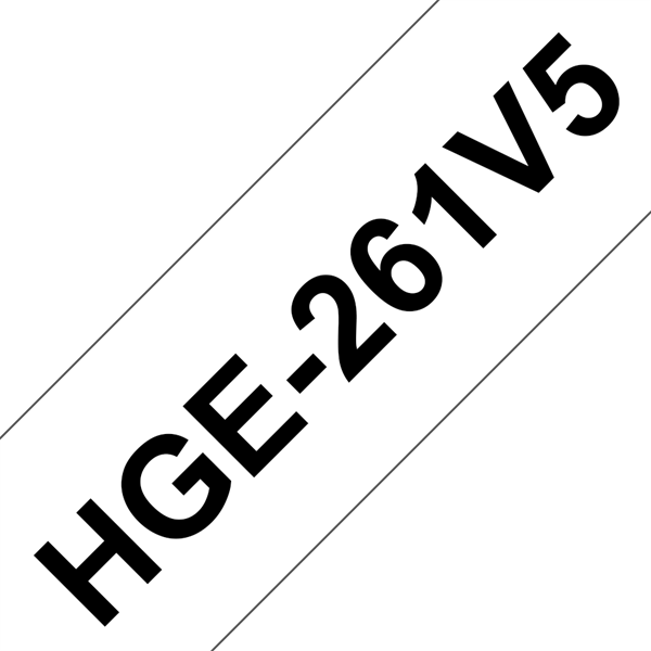 Brother HGe-261V5 P-touch flexibilis szalag (36mm) Black on White