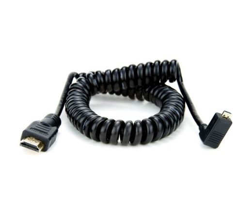 Atomos Micro HDMI - HDMI spirálkábel 50cm (ATOMCAB013)
