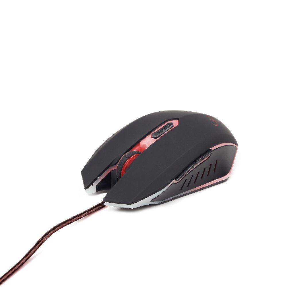 Gembird MUSG-001-R optikai egér fekete-piros USB Gembird MUSG-001-R optikai egér fekete-piros USB