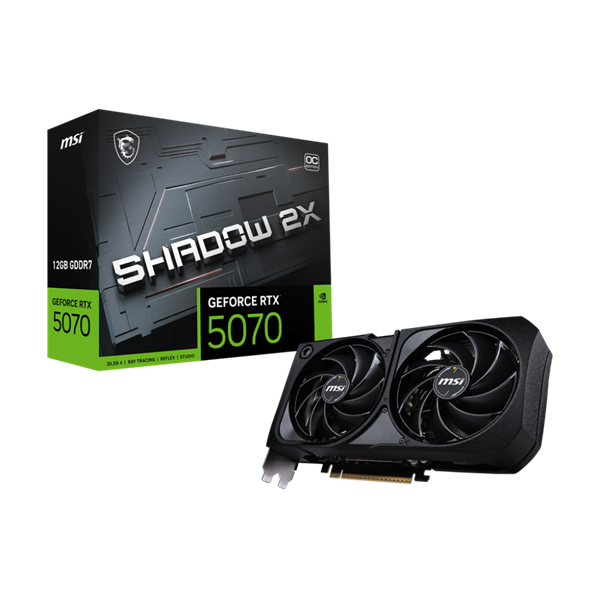 MSI  PCI-Ex16x nVIDIA RTX 5070 SHADOW 3X 12GB DDR7 OC BULK Videokártya