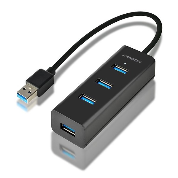 Axagon HUE-S2B négyportos USB 3.0 HUB gyorstöltéssel Axagon HUE-S2B négyportos USB 3.0 HUB gyorstöltéssel