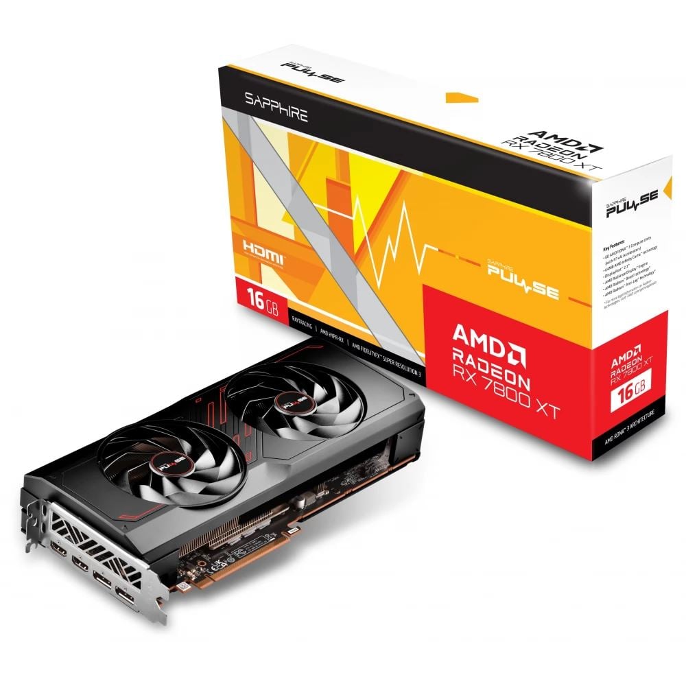 Sapphire Radeon RX 7800XT 16GB DDR6 Pulse Videókártya