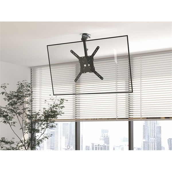 Equip  650375  23"-55"  dönthető  Max.: 20kg  TV Mennyezeti konzol fekete 