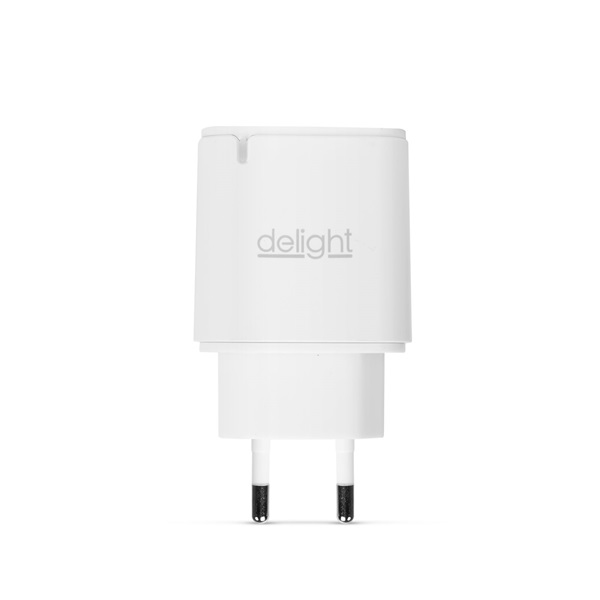 Delight 1db Type-C PD20W gyorstöltéssel Telefon töltő Fehér Delight 1db Type-C PD20W gyorstöltéssel Telefon töltő Fehér