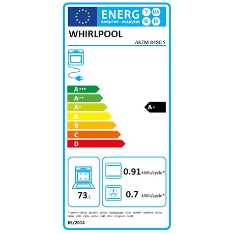 Whirlpool AKZM 8480 S SÜTŐ BEÉPÍTHETŐ ELEKTROMOS