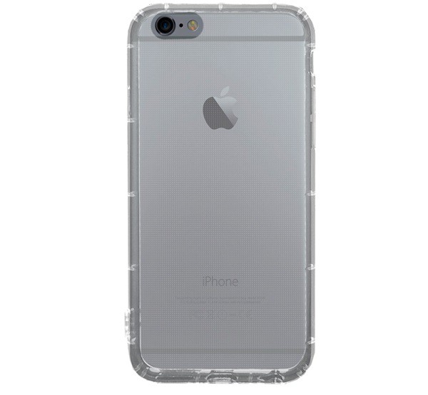 Szilikon telefonvédő (közepesen ütésálló, légpárnás keret) ÁTLÁTSZÓ [Apple iPhone 6S 4.7]